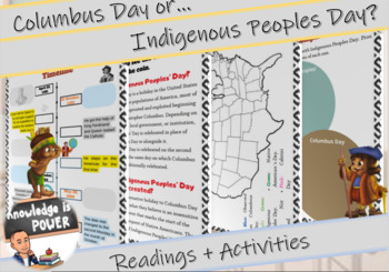 Preview of Indigenous Peoples Day vs Columbus Day | Cristopher Columbus Worksheet