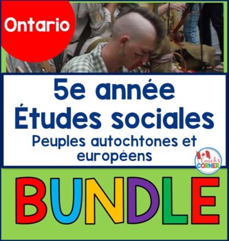 Preview of Indigenous Peoples and Europeans FRENCH PRINTABLE BUNDLE