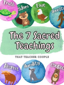 Preview of The 7 Sacred (Grandfather) Teachings - Indigenous Poster Set Freebie