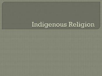 Preview of Indigenous Religion Basic Curriculum