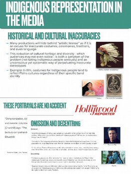 Preview of Indigenous Representation in the Media (NBE3U)