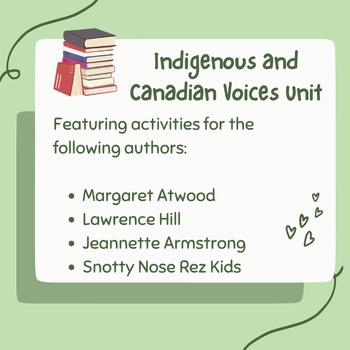Preview of Indigenous and Canadian Voices: 4 Authors, 1 Full Unit