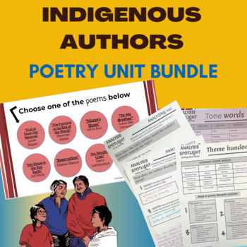 Preview of Indigenous poetry analysis BUNDLE - theme, tone, diction