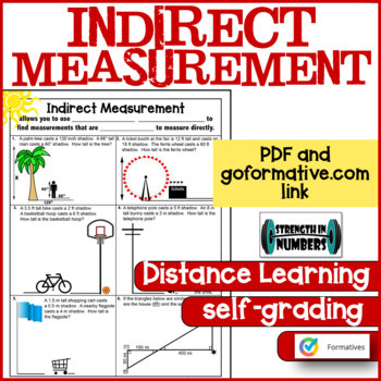Preview of Indirect Measurement Practice Distance Learning PDF & GOFORMATIVE.COM