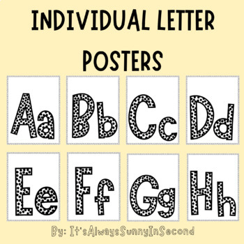 Preview of Individual Alphabet Letter Posters