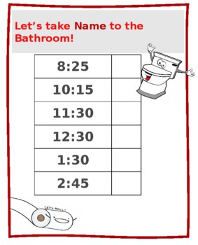 Preview of Individual Bathroom Schedules