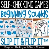 Individual Beginning Sounds Games | 26 Self Checking Games