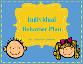 Individual Behavior Plan