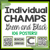 Individual CHAMPS Posters- Green and Black