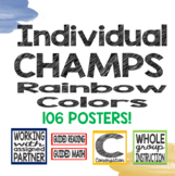 Individual CHAMPS Posters- Rainbow Colors