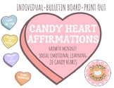 Individual Candy Heart Affirmations | Growth Mindset & SEL