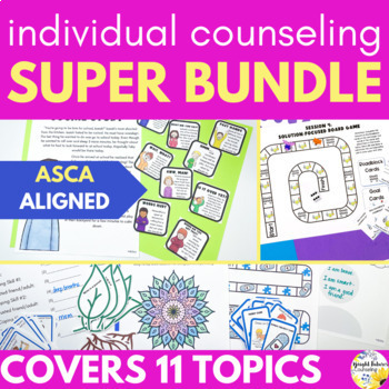 Preview of Individual Counseling Curriculum Bundle - 11 Individual Counseling Curricula