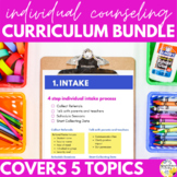 Individual Counseling Curriculum Bundle with 5 School Coun
