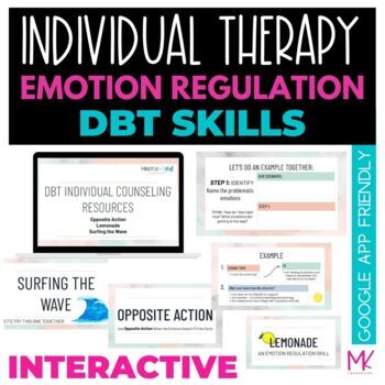 Preview of Individual Counseling DIGITAL SEL Emotion Regulation