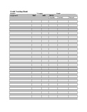 Individual Grade Tracking Sheet