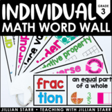 Individual Math Word Wall 3rd Grade | Student Word Wall Ring