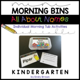 Individual Mini Morning Bins • Morning Tubs/Centers • Name