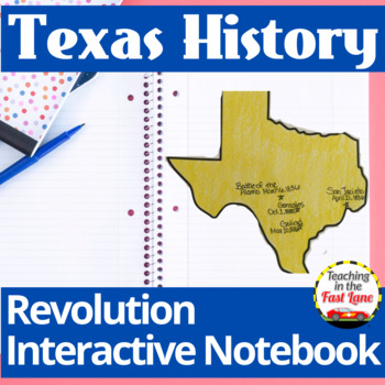Preview of Texas Revolution Interactive Notebook Kit - Texas History