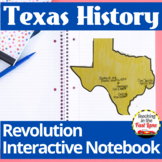 Texas Revolution Interactive Notebook Kit - Texas History
