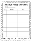 Individual Reading Conference Forms