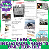 Criminal Law, Civil Law, and Individual Rights Unit Bundle