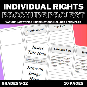 Preview of Individual Rights and Liberties Law Brochure Project