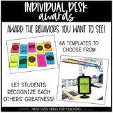 Individual Student Desk Awards | 68 Templates of Behaviors