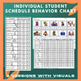 Individual Student Schedule Behavior Chart (Editable)