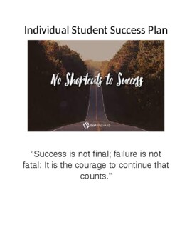 Preview of Individual Student Success Plan
