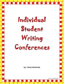 Preview of Individual Writing Conference Forms