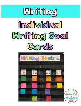 Preview of Individual Writing Goal Cards