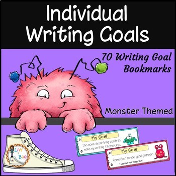 Preview of Individual Writing Goals - 70 Writing Goal Bookmarks