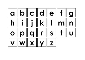 Individual lower case letter symbols by ASC teacher | TPT