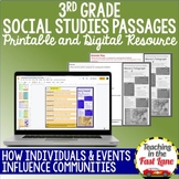 Individuals and Events - 3rd Grade Social Studies Reading 