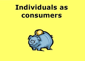 Preview of Individuals as Consumers