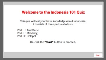 Preview of Indonesia 101 Quiz