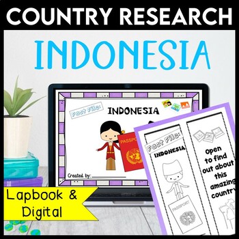 Preview of Indonesia Country Research Project | Country Report Study notebook | PBL