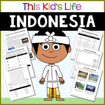 Preview of Indonesia Country Study: Reading & Writing + Google Slides/PPT Distance Learning