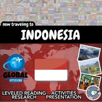 Preview of Indonesia - Global Studies - Leveled Reading, Activities, Slides & Digital INB