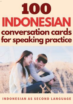 Preview of Indonesian Conversation Cards for Speaking Practice