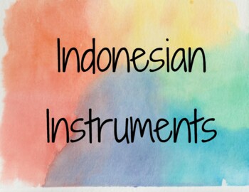 Preview of Indonesian Instruments Posters