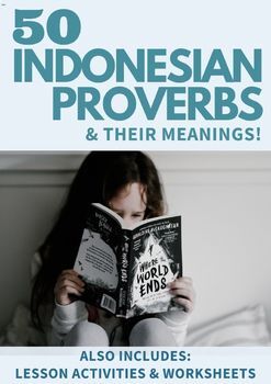 Preview of Indonesian Proverbs and Their Meanings (plus lesson activities and worksheets)