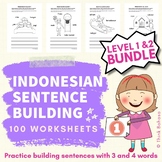 Indonesian Sight Word Sentence Building (3 & 4 words serie