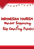 Indonesian Tourism Number Sequencing Skip Counting Puzzle