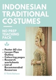 Indonesian Traditional Costumes Teaching Pack (Poster, Les
