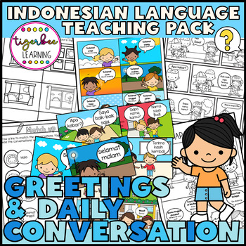 Preview of Indonesian greetings and daily conversation teaching pack