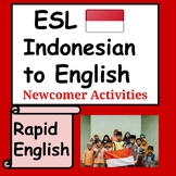 Indonesian to English Sentences- ESL Newcomers Activities-