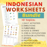 Indonesian worksheets bundle (10 topics)