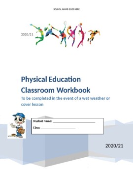 Preview of Indoor Classroom PE and Sport Workbook / activities - Wet weather / Cover lesson