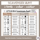 Indoor & Outdoor Scavenger Hunt | Free Printable | Two Levels